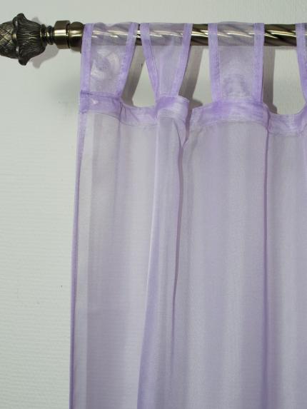 Штора вуалевая на петлях сиреневый 140х300 см
